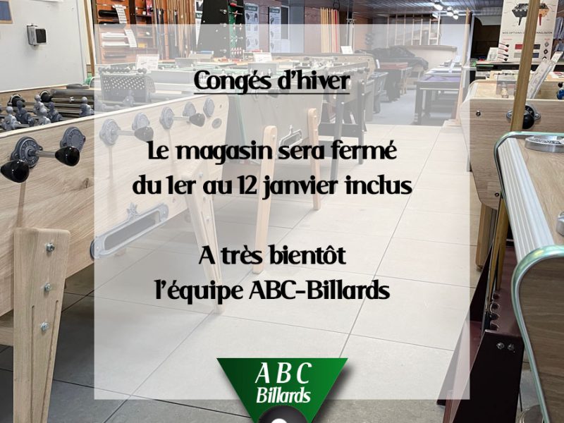 Fermetures du mois de mai